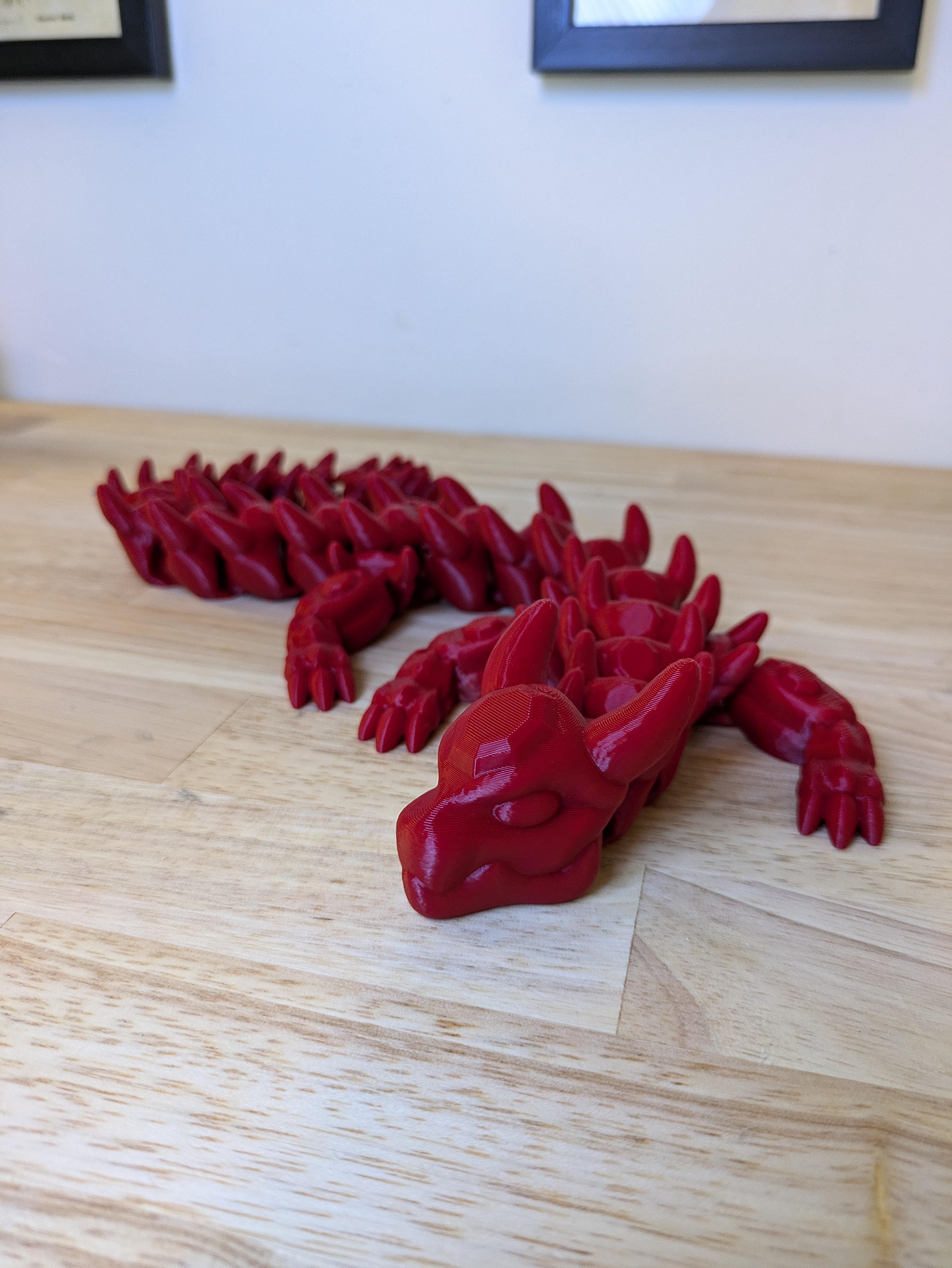 Articulated Dragon - Ruby Dragon 3d model