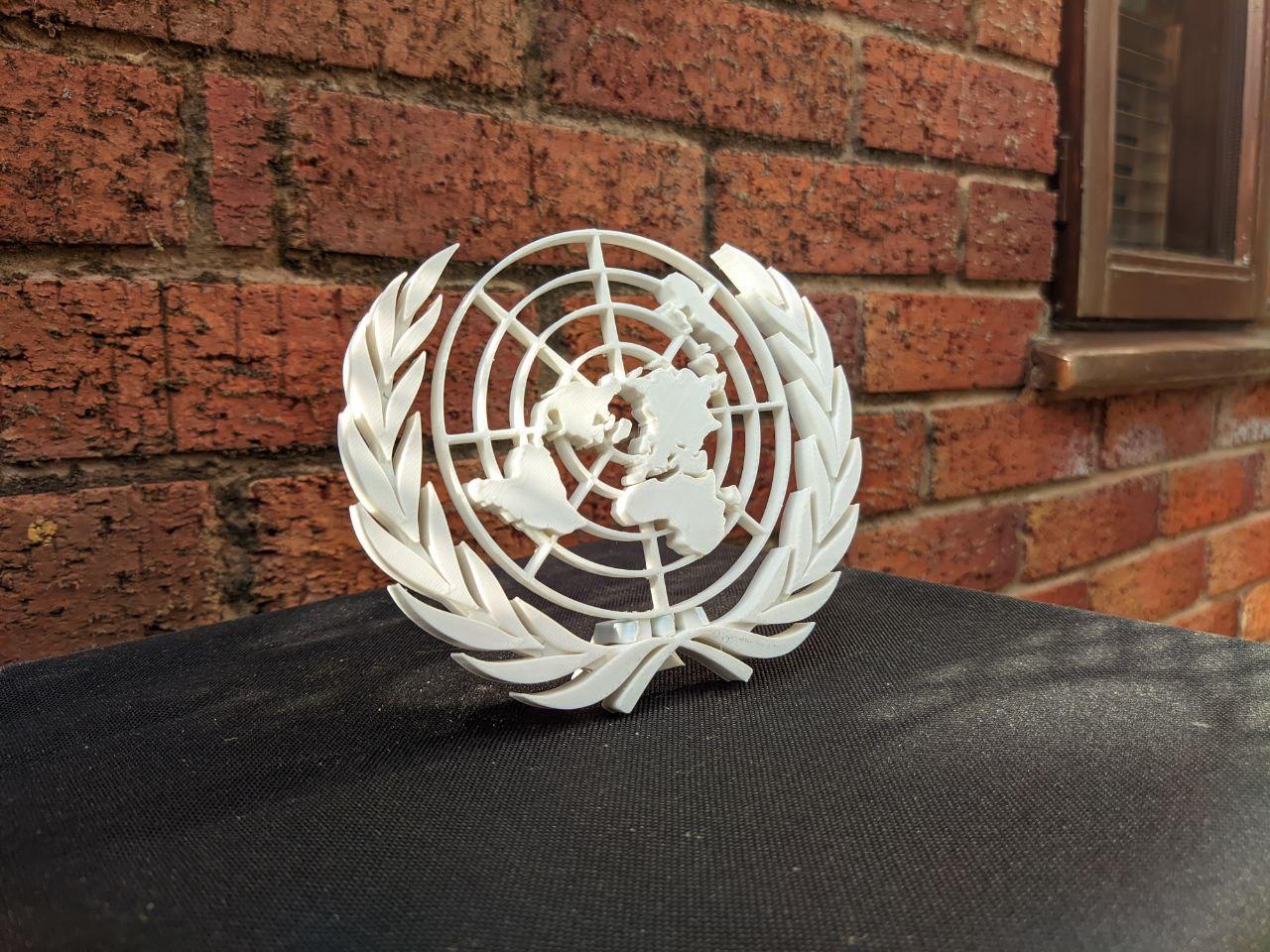 United Nations Emblem 3d model