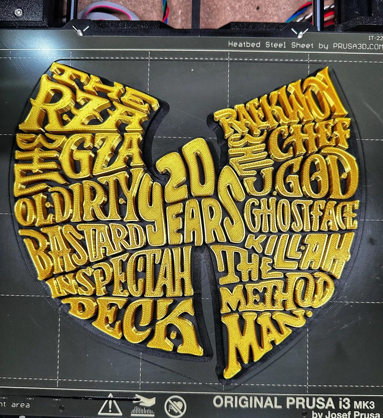 20 Years Wu Tang Logo 3d model