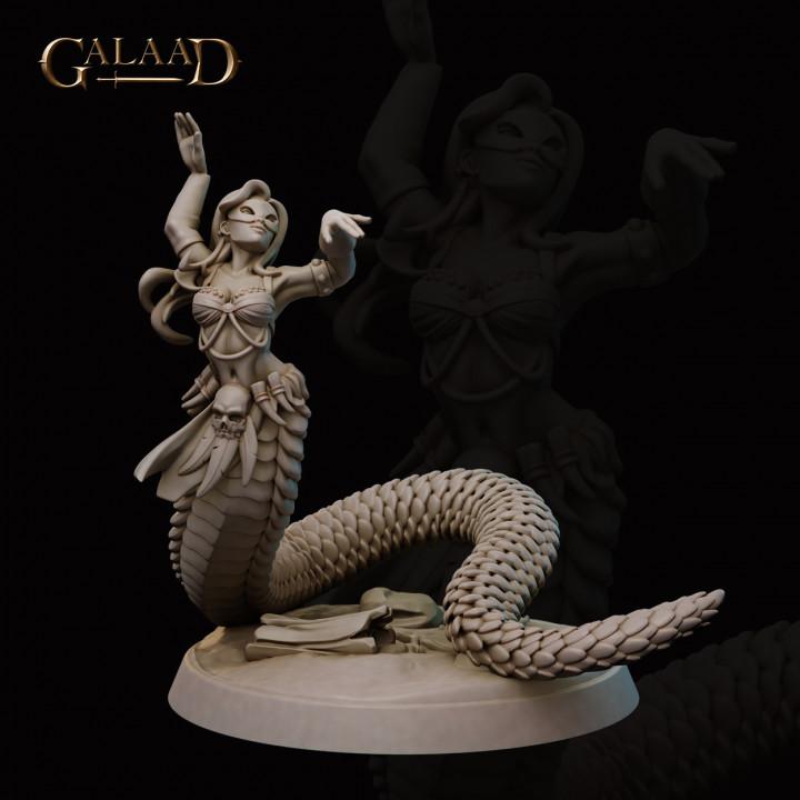 Free Female Naga Dancer + NSFW 3d model