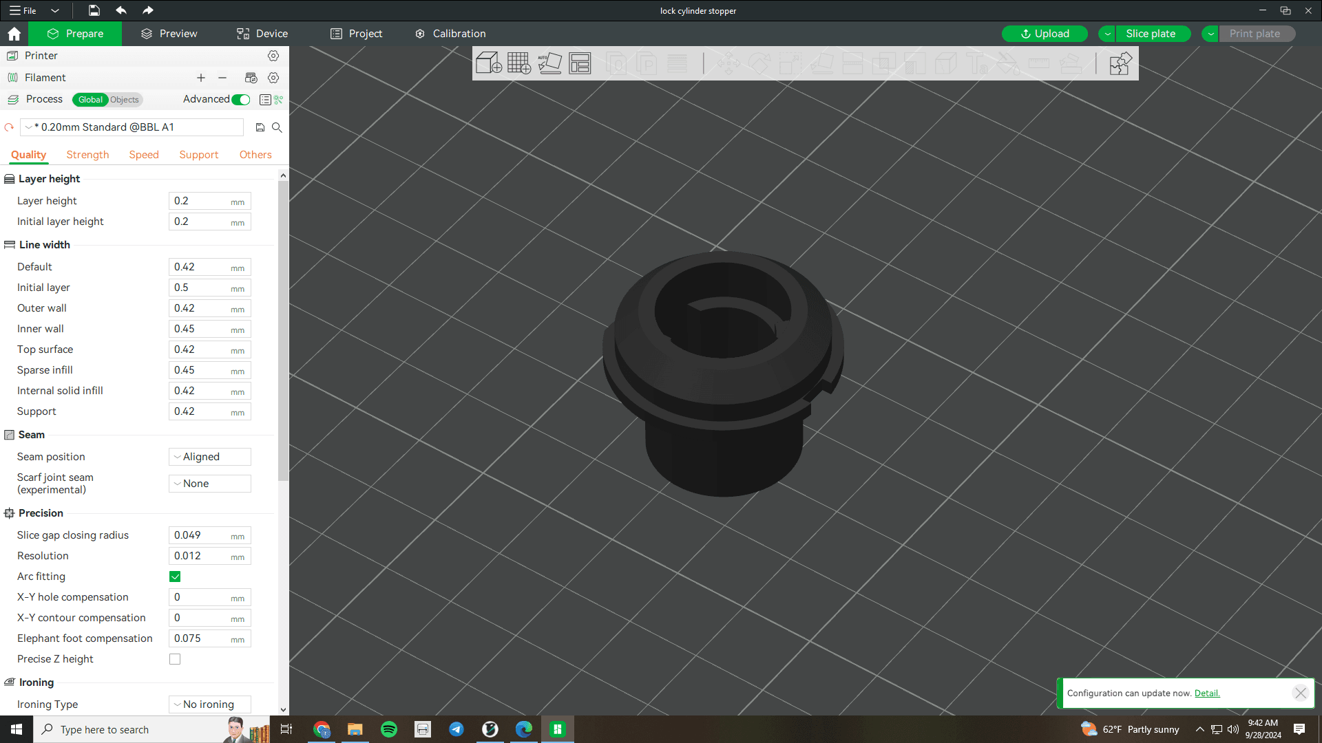 Kawasaki KQR lock cylinder stopper 3d model