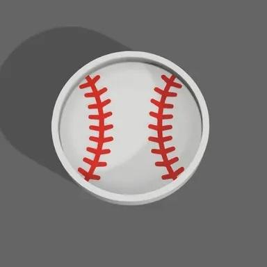 Baseball Coin Dump Tray 3d model