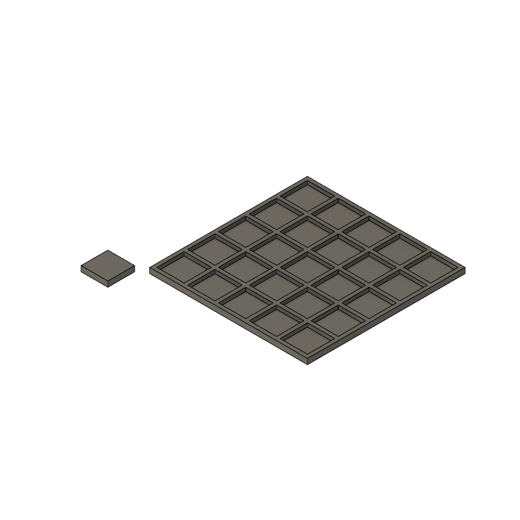 0.75 inch Filament Swatch Board 3d model