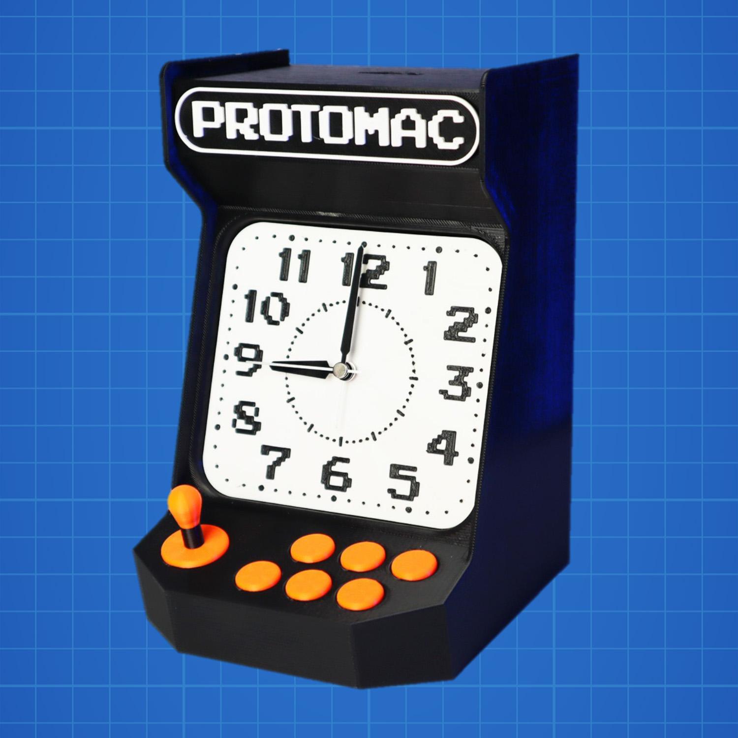 Retro Arcade Desk Clock 3d model