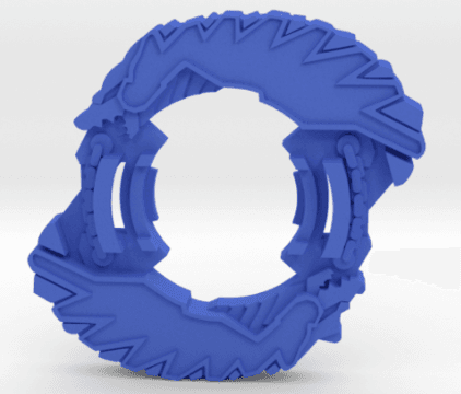 BEYBLADE BLIZZARD ORTHROS | COMPLETE | PLASTIC GEN SERIES 3d model