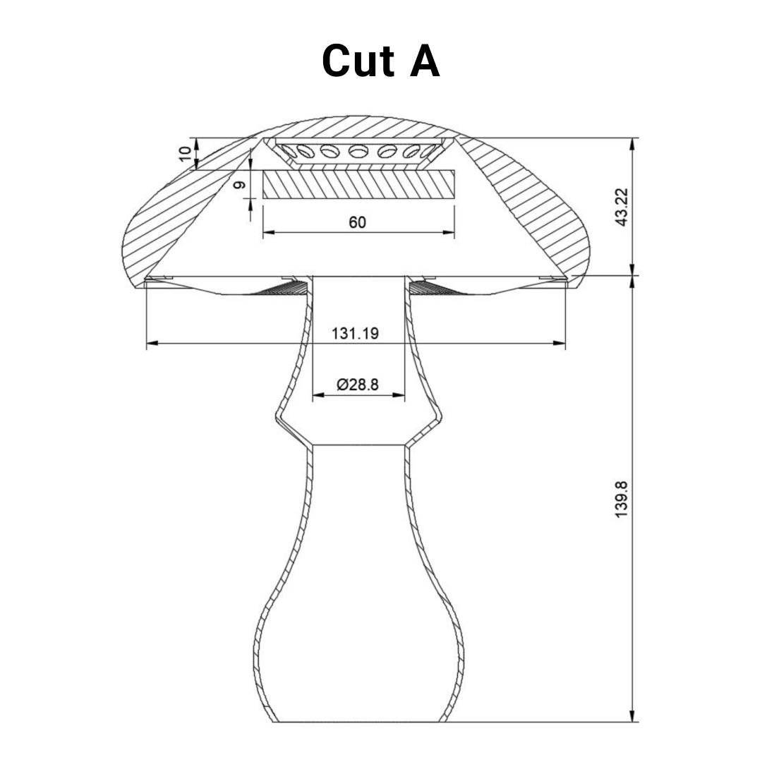 Mushroom lamp “Amanita Muscaria” 3d model