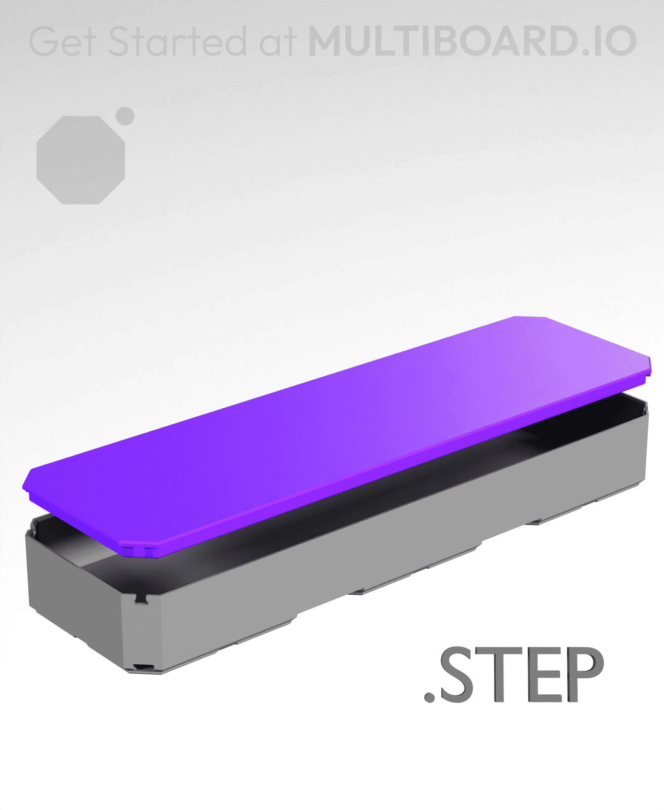 3x1 - Multibin Top - STEP Remixing File 3d model