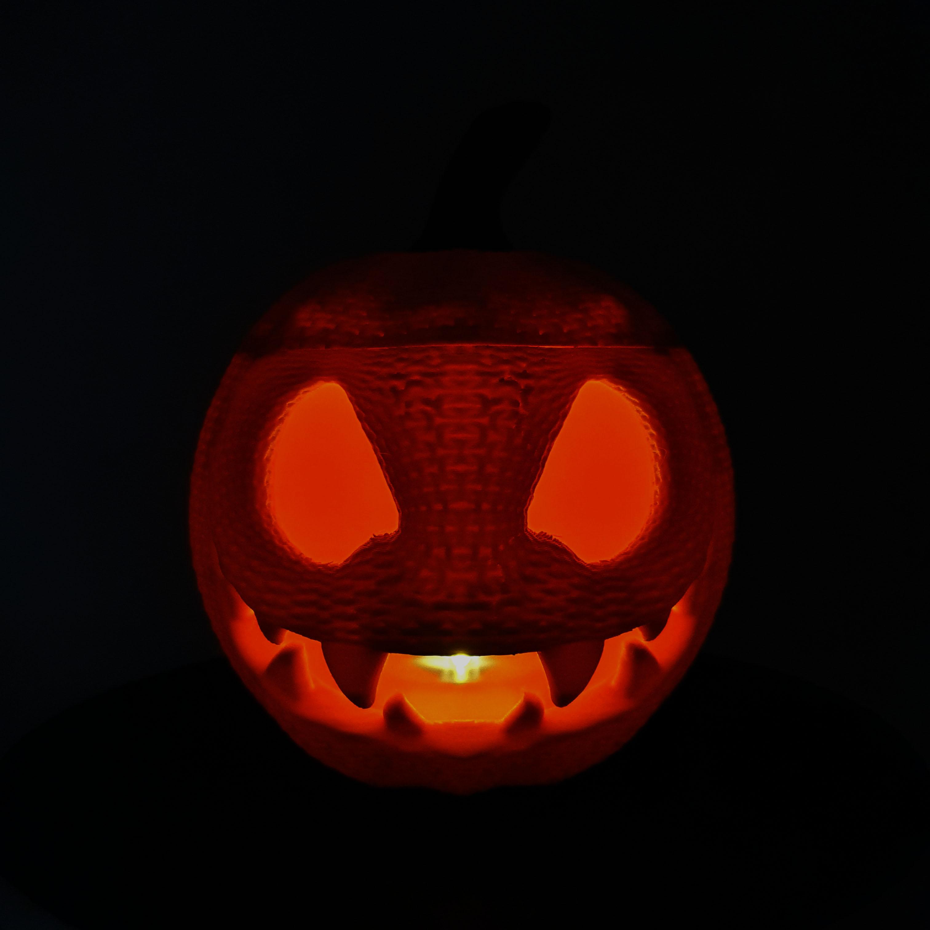 KNITTED CROCHET PUMPKIN MULTIPART TEALIGHT 3d model