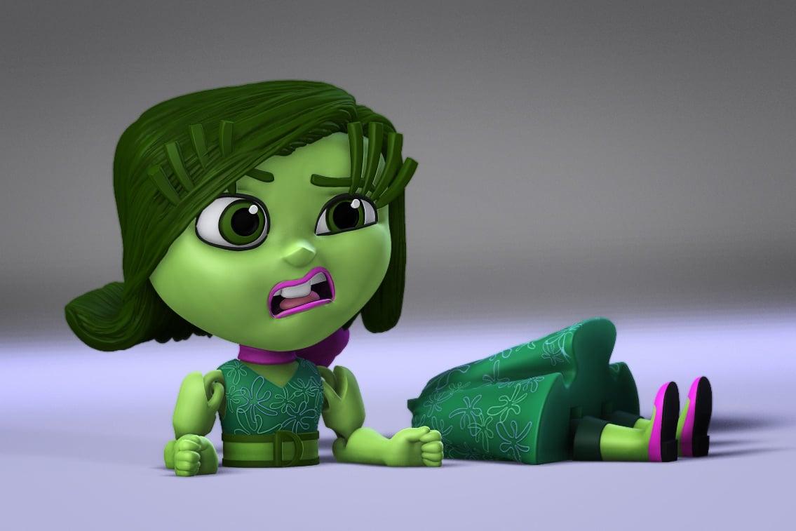 Inside Out Disgust Flexi Toy 3d model