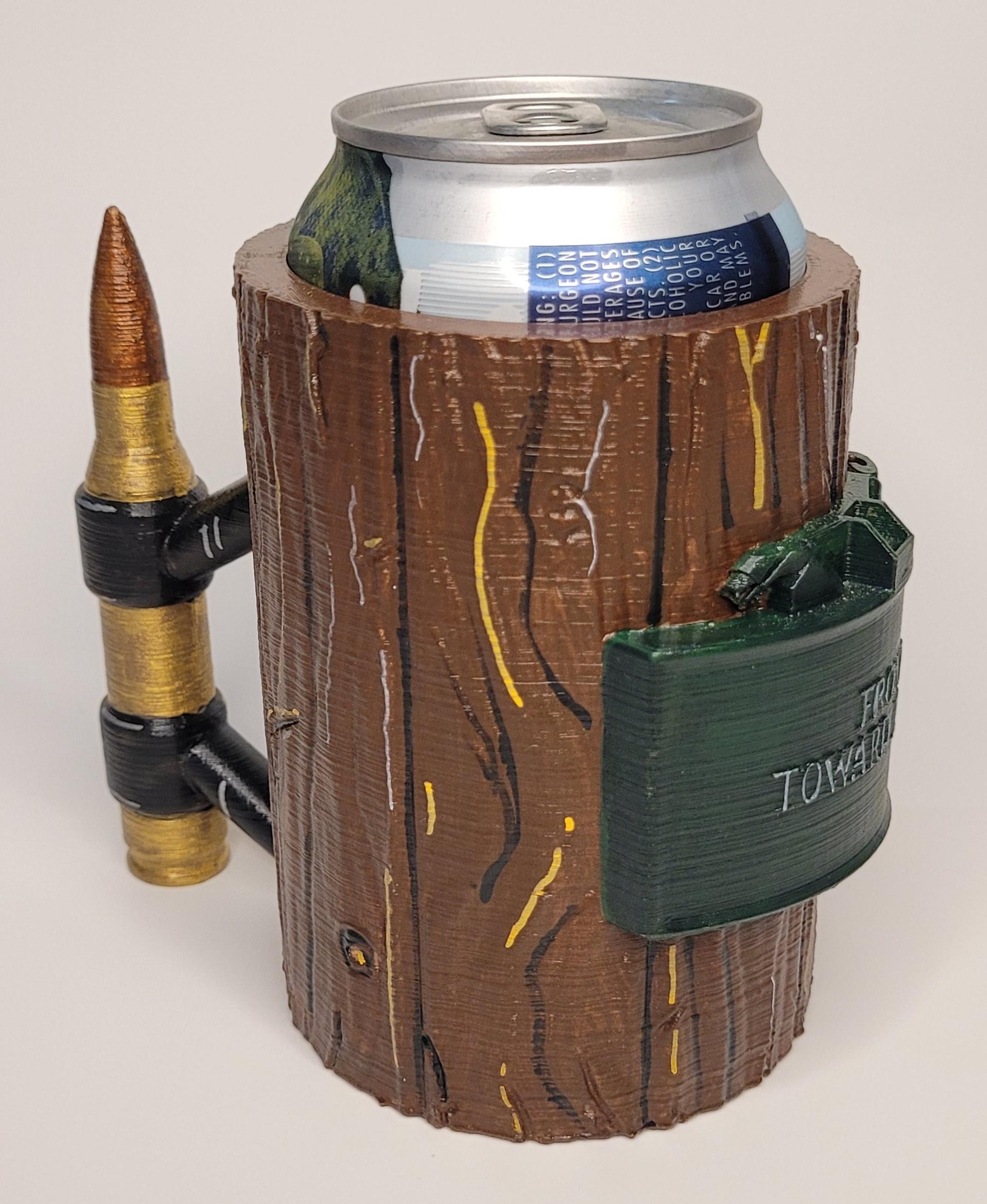 Claymore Beer Can Holder 3d model