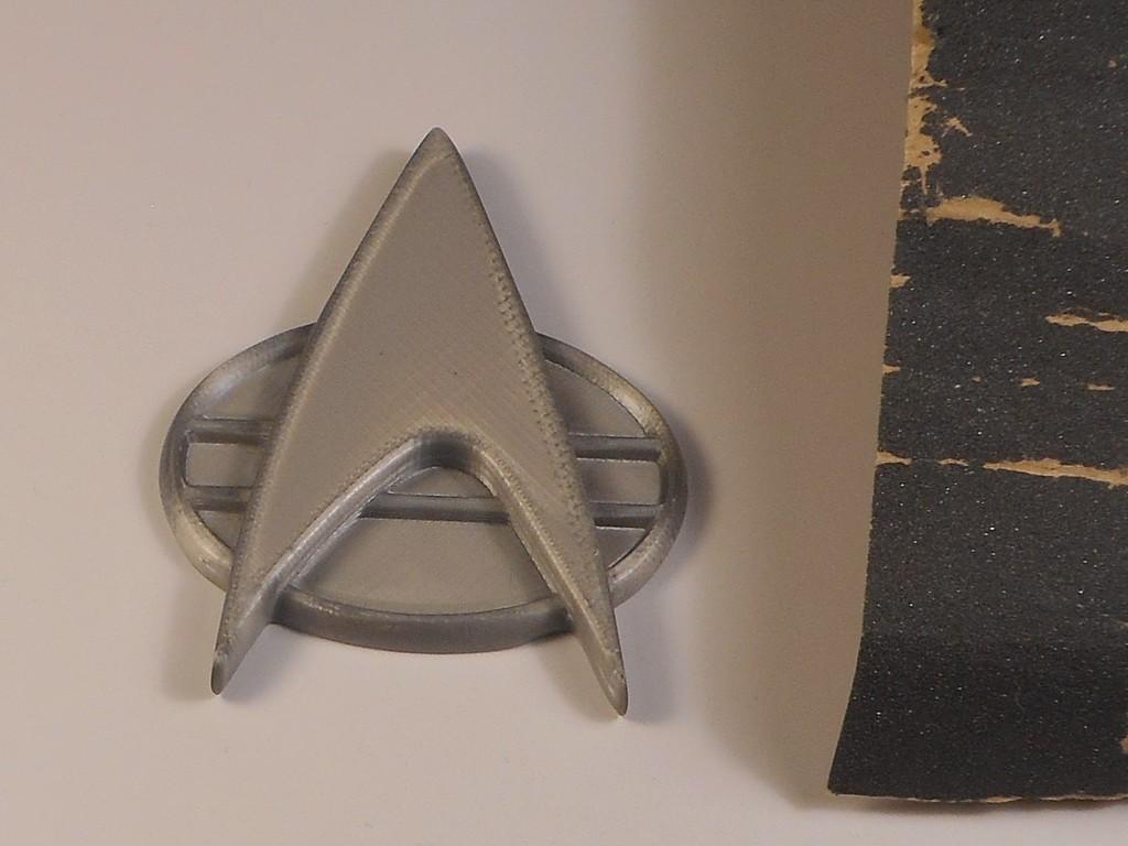 Bisexual Pride Star Trek Combadge Pin 3d model