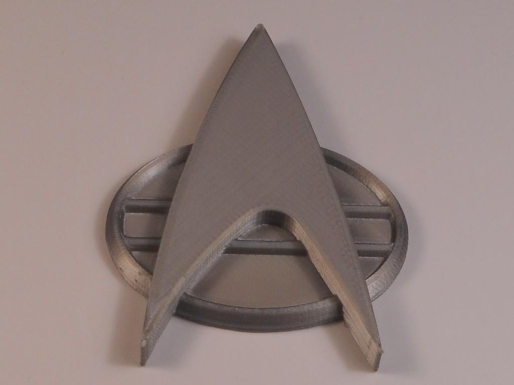 Bisexual Pride Star Trek Combadge Pin 3d model