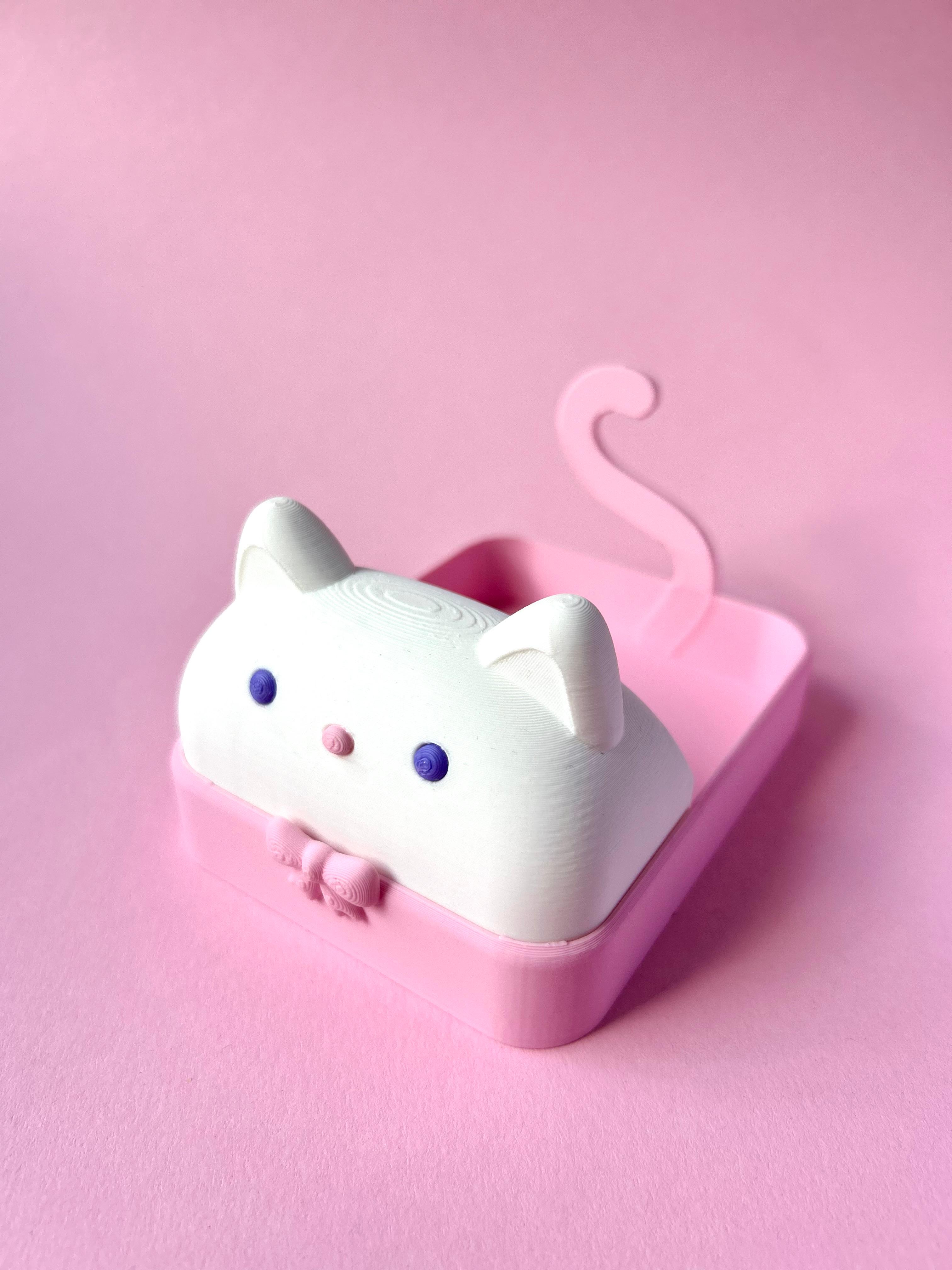 Sticky note cat 3d model