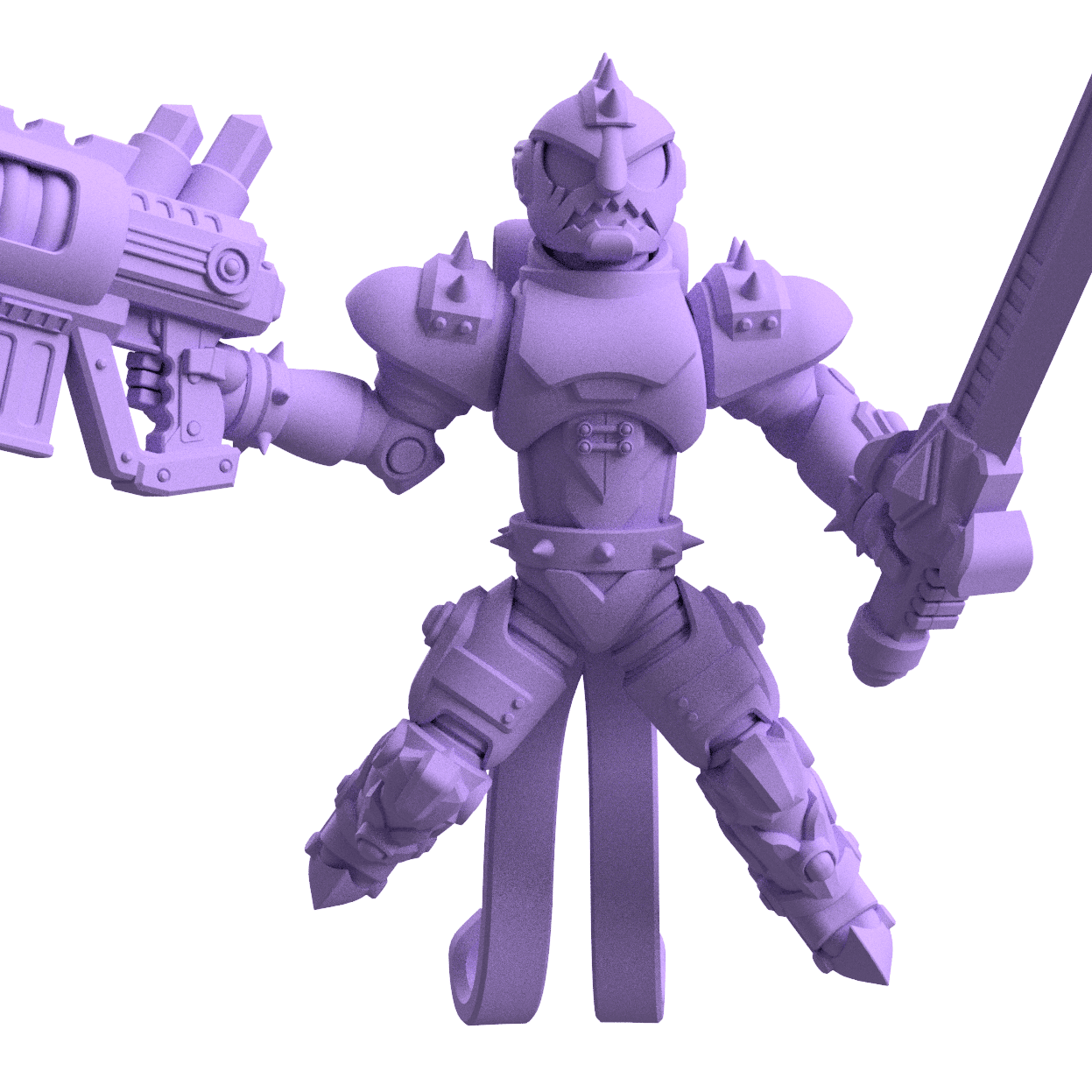 Doom Buffoon Space Elf Clown: Unique 3D Printable Miniature for Tabletop Gaming 3d model