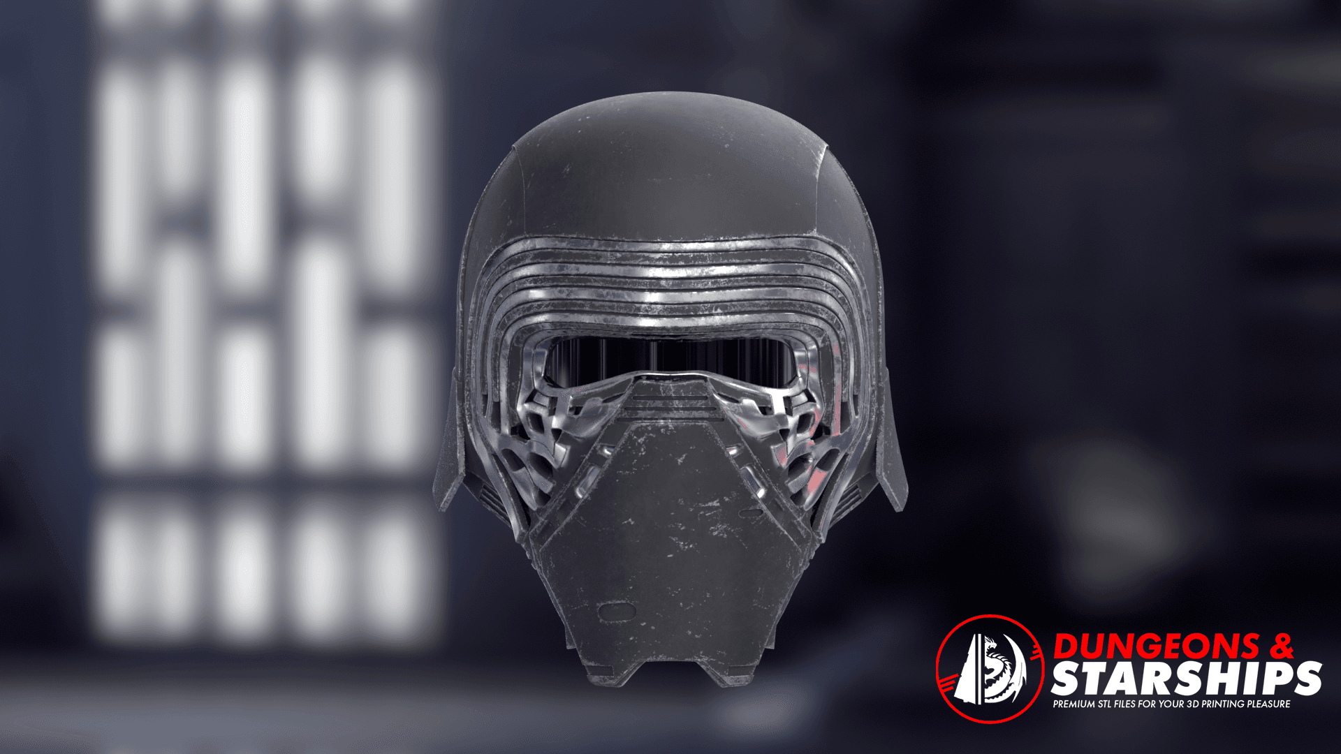 Kylo Ren Helmet - The Force Awakens 3d model