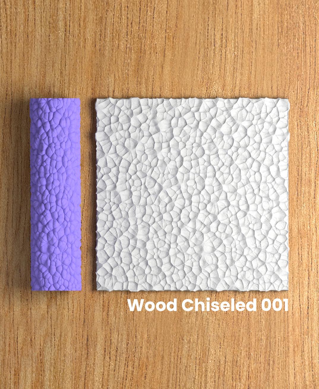 Collection Soda | Wood Chiseled 001 | Polymer Clay Seamless Texture Roller 3d model