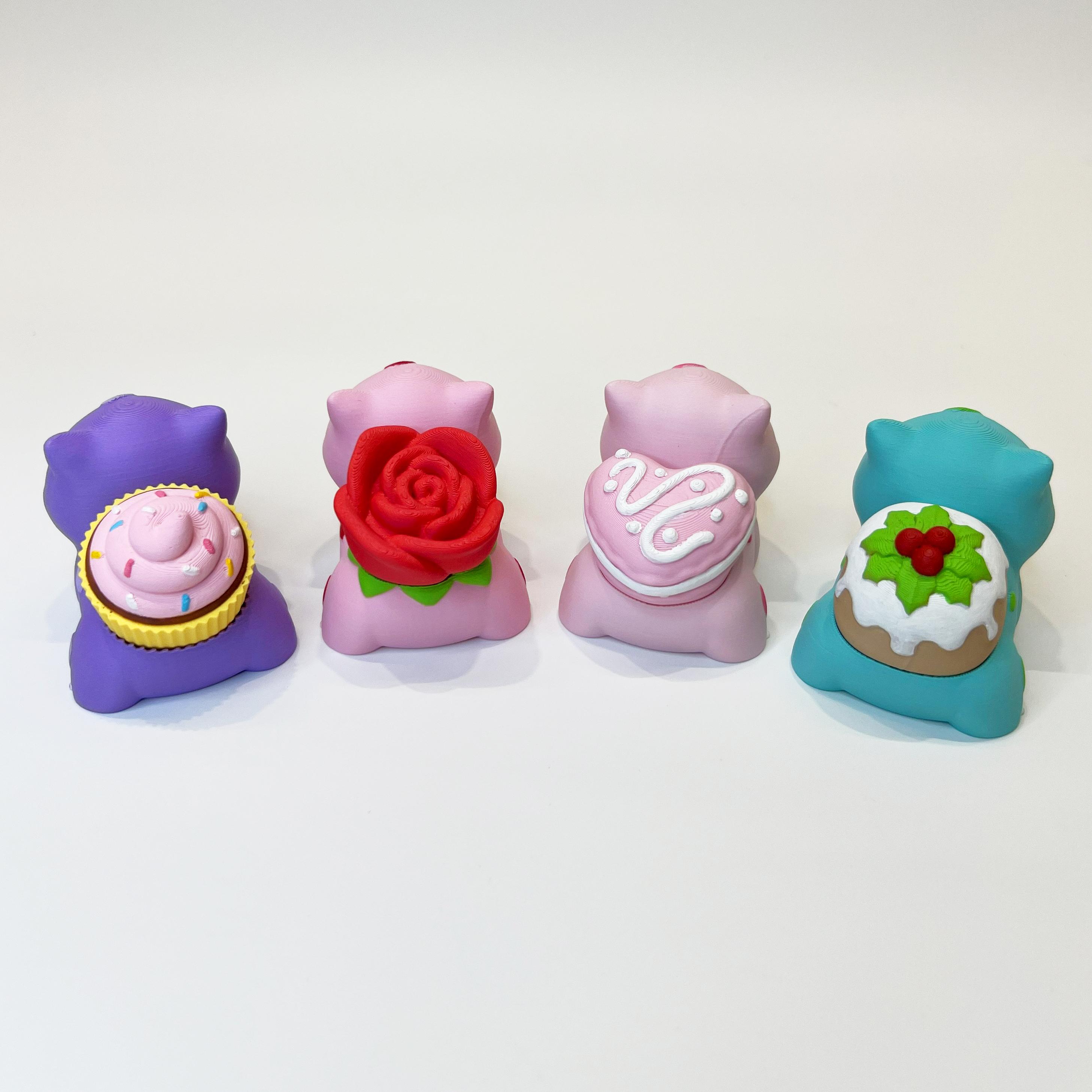 Valentine Dessert Bulbasaur Set 3d model