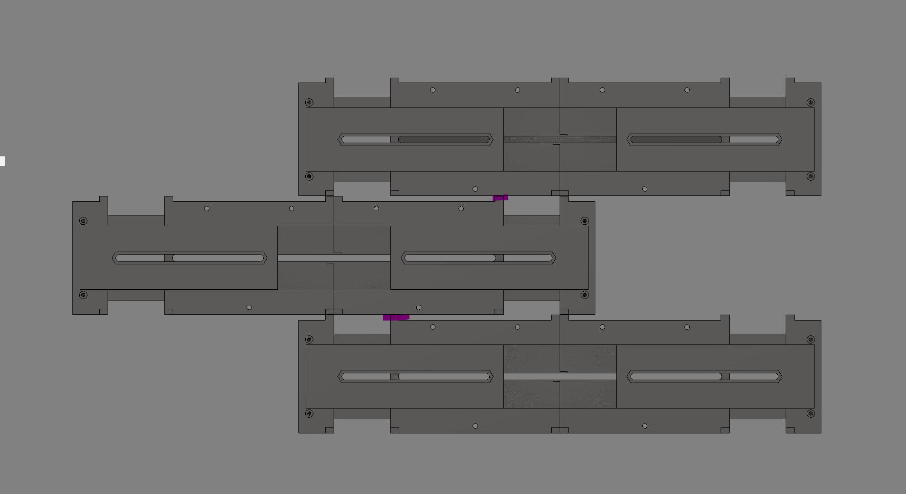 Computer Tray Wall Mount, Stackable 3d model