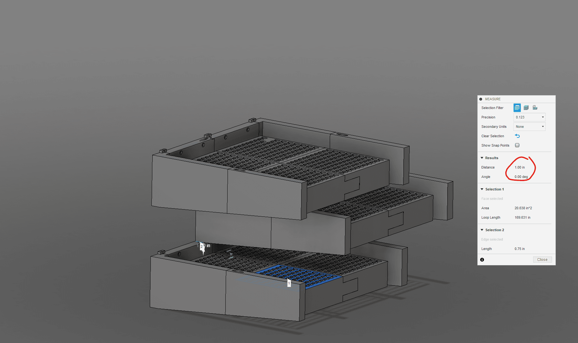 Computer Tray Wall Mount, Stackable 3d model