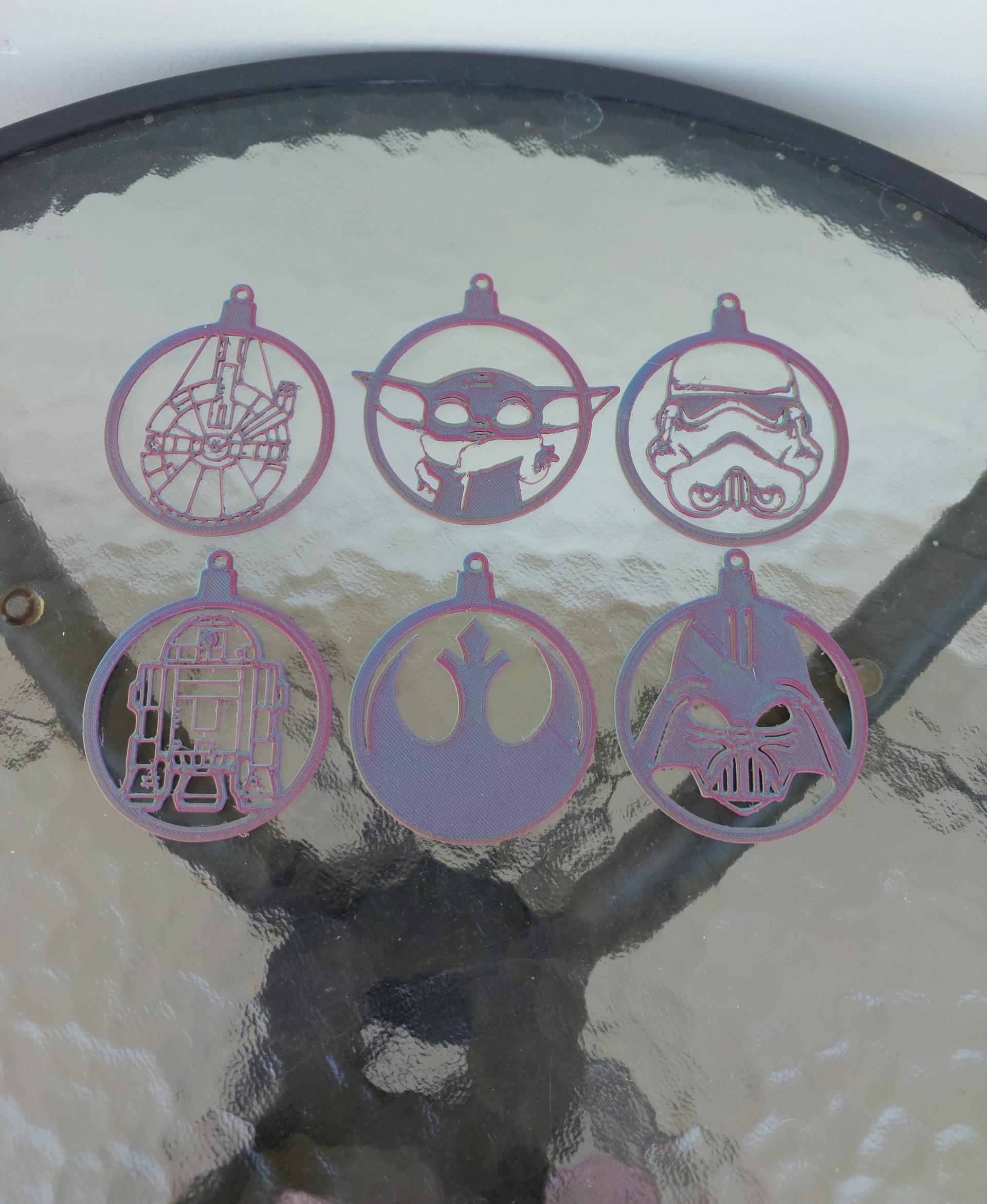 Star Wars Christmas Ornaments 3d model