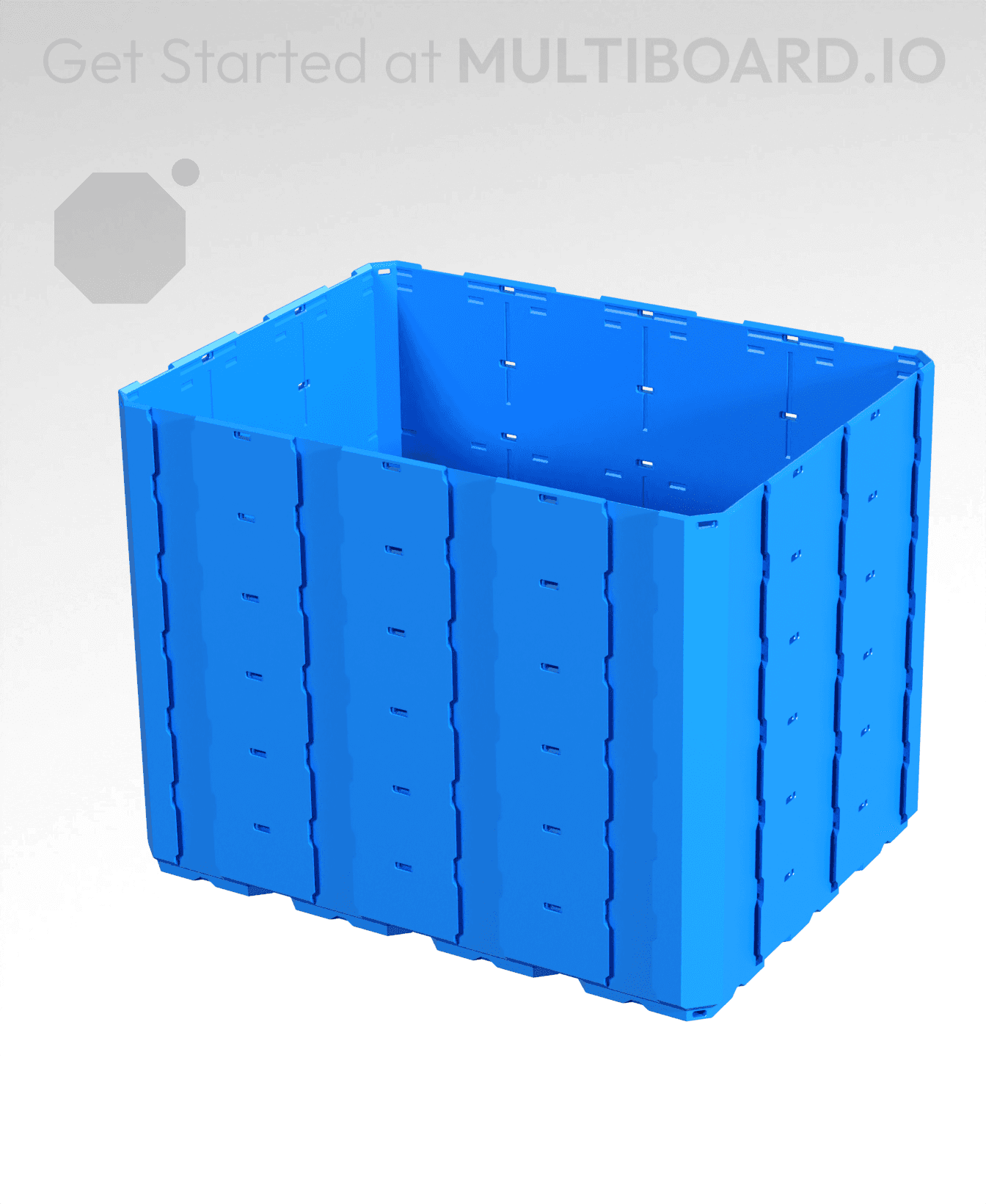 4x3x3 - Full Multipoint Rail - Multibin Shell 3d model