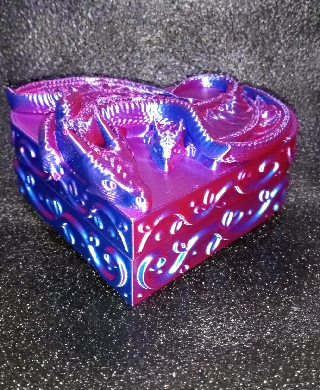 Dragon Mother's Day Heart Box 3d model