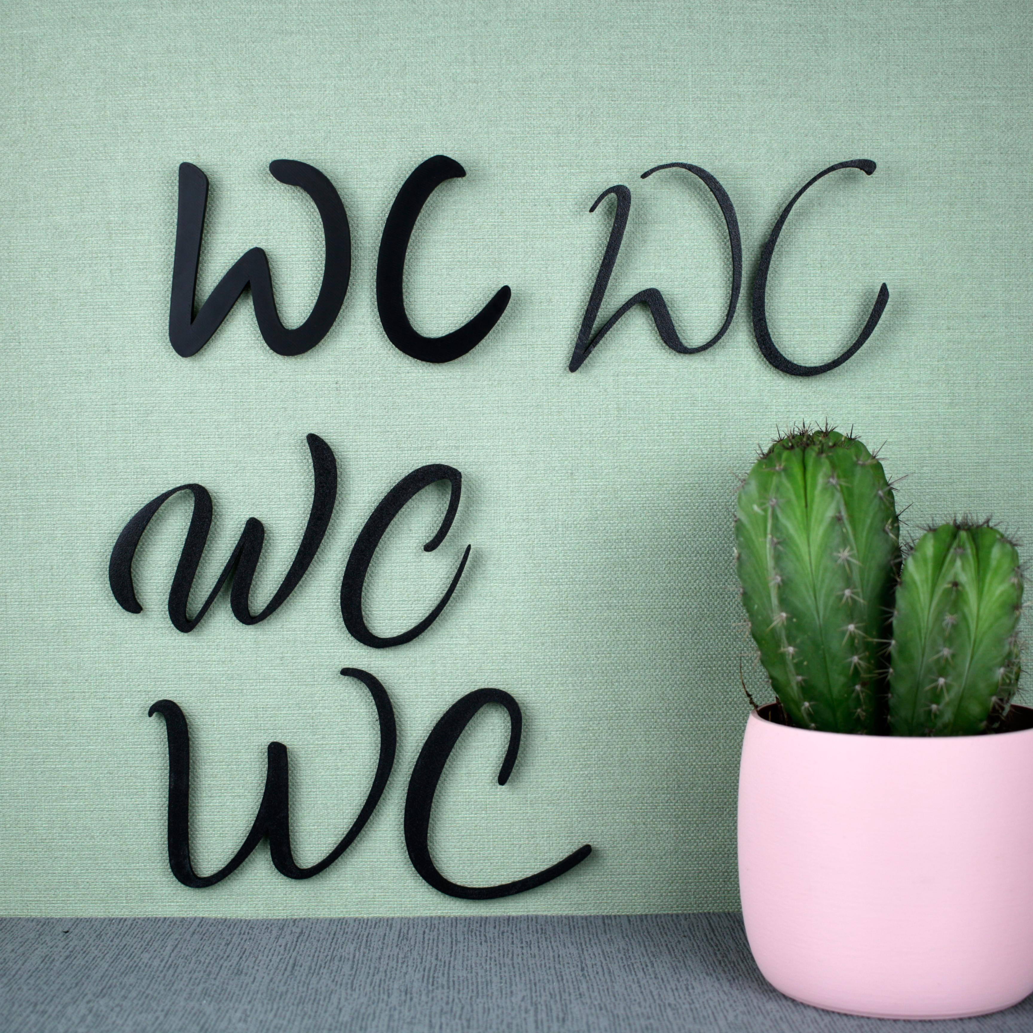 WC Türschild  3d model