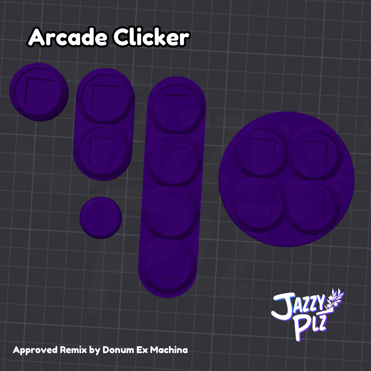 Jazzy Plz Keycap Clicker, Commercial Version 3d model