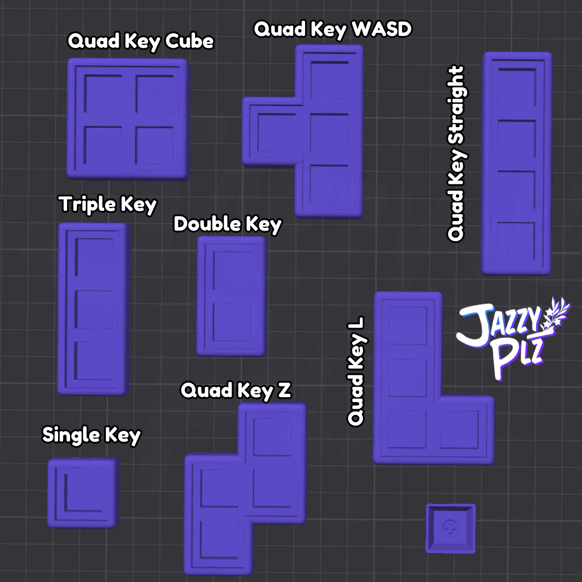 Jazzy Plz Keycap Clicker, Commercial Version 3d model