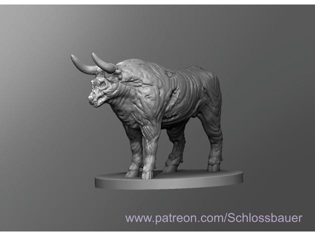 Zombie Bull 3d model