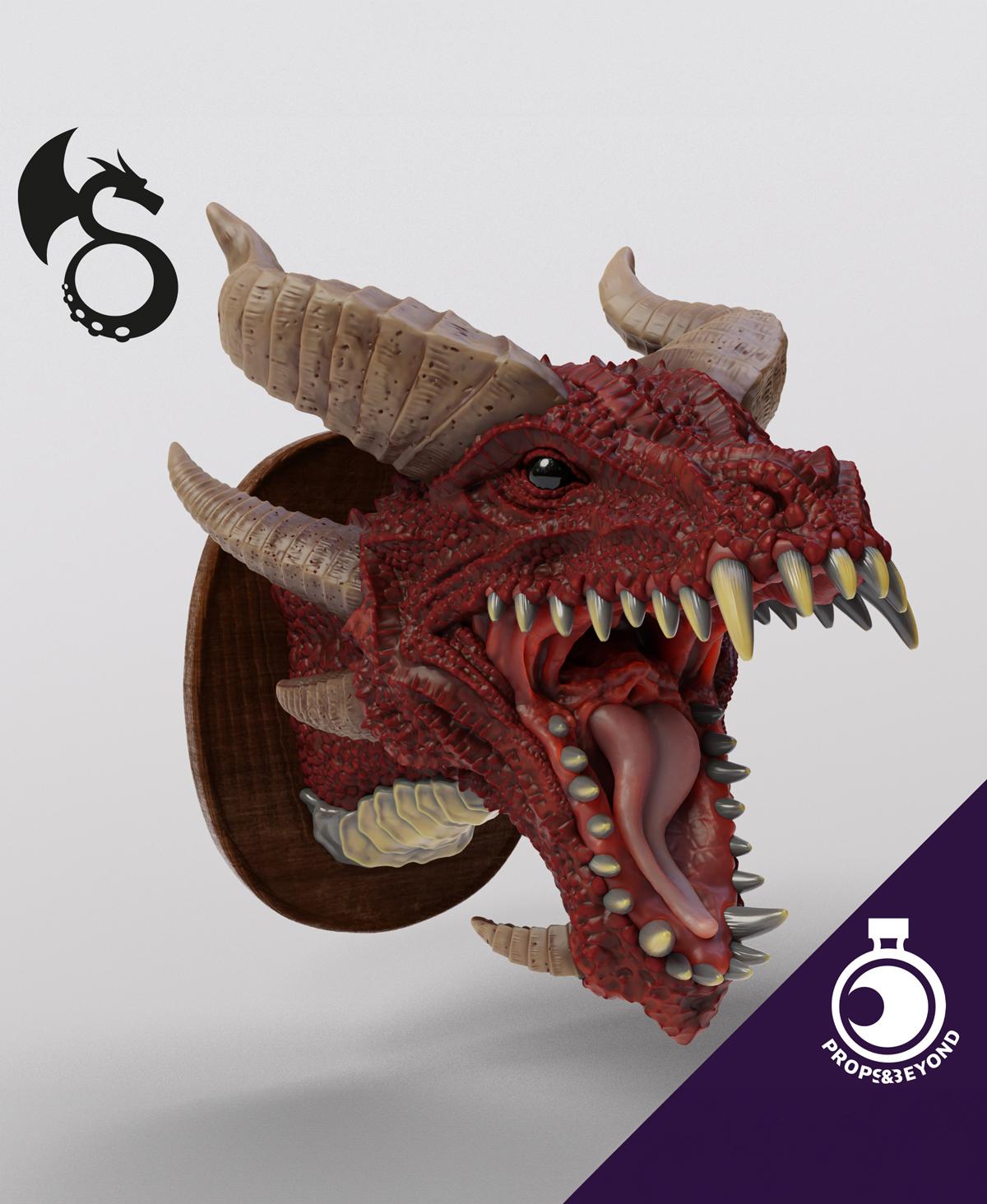 Dragon Head Trophy 3d model