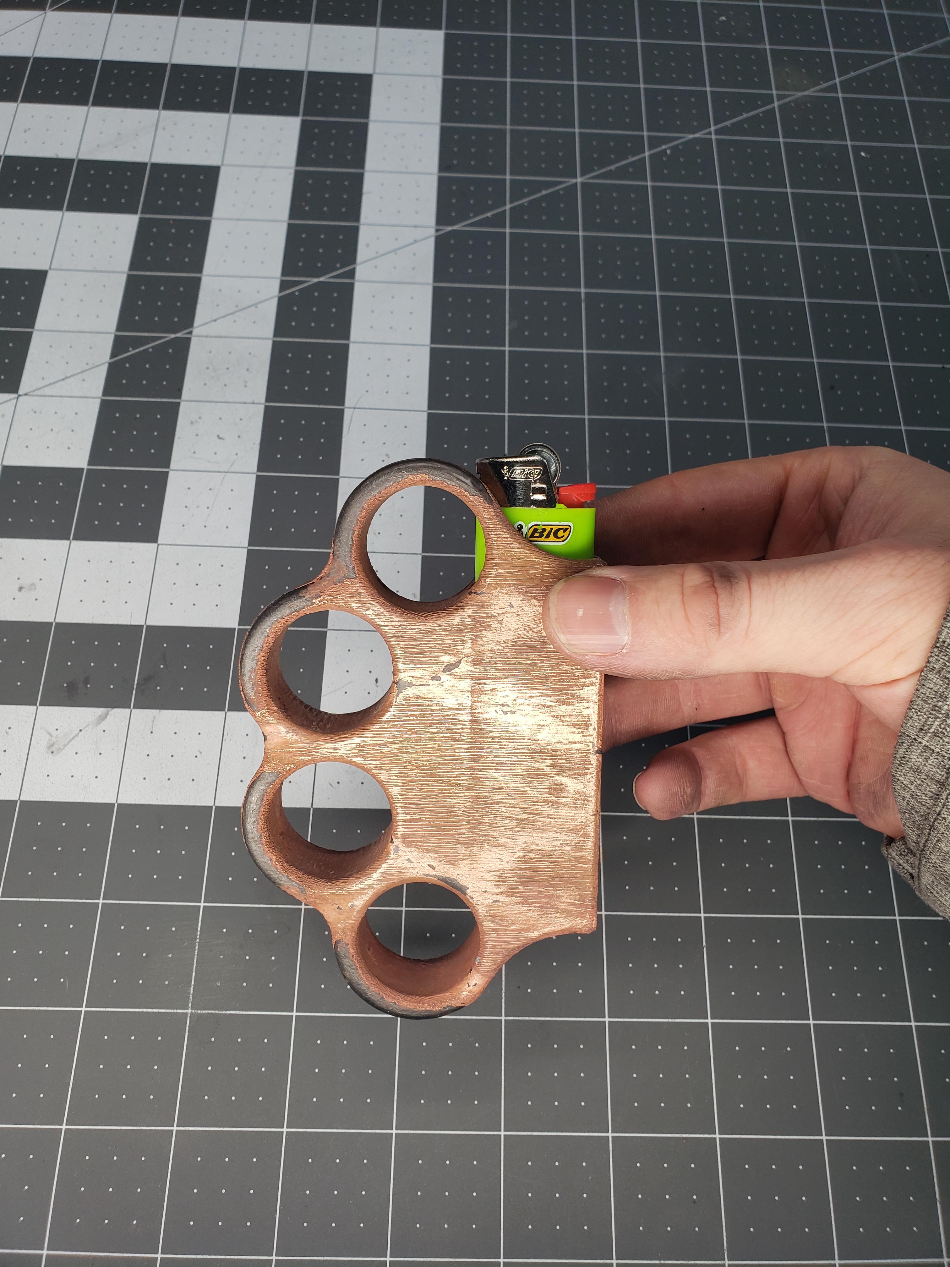 Brass Knuckles Lighter Case 3d model