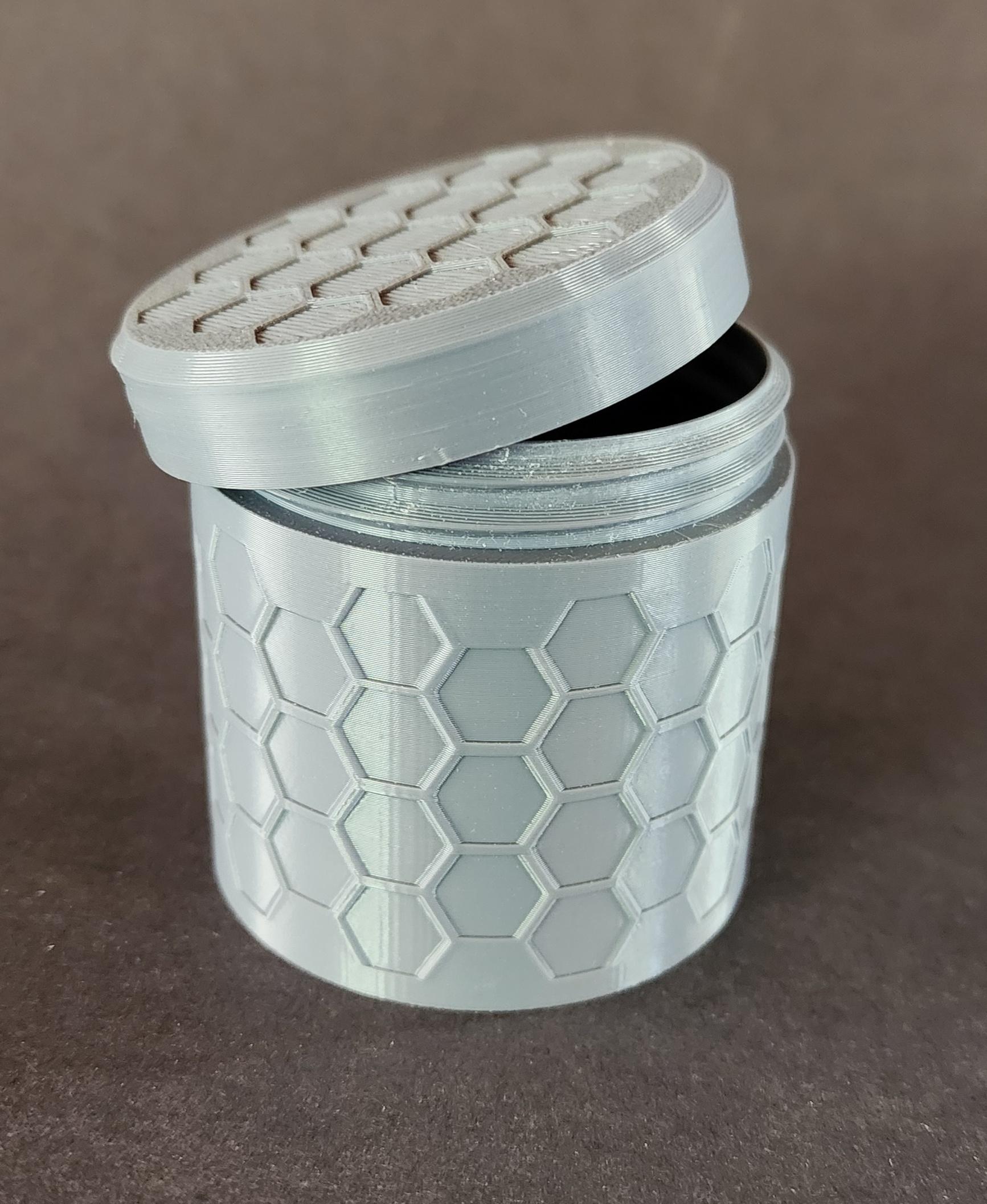 Threaded Hex Container 3d model