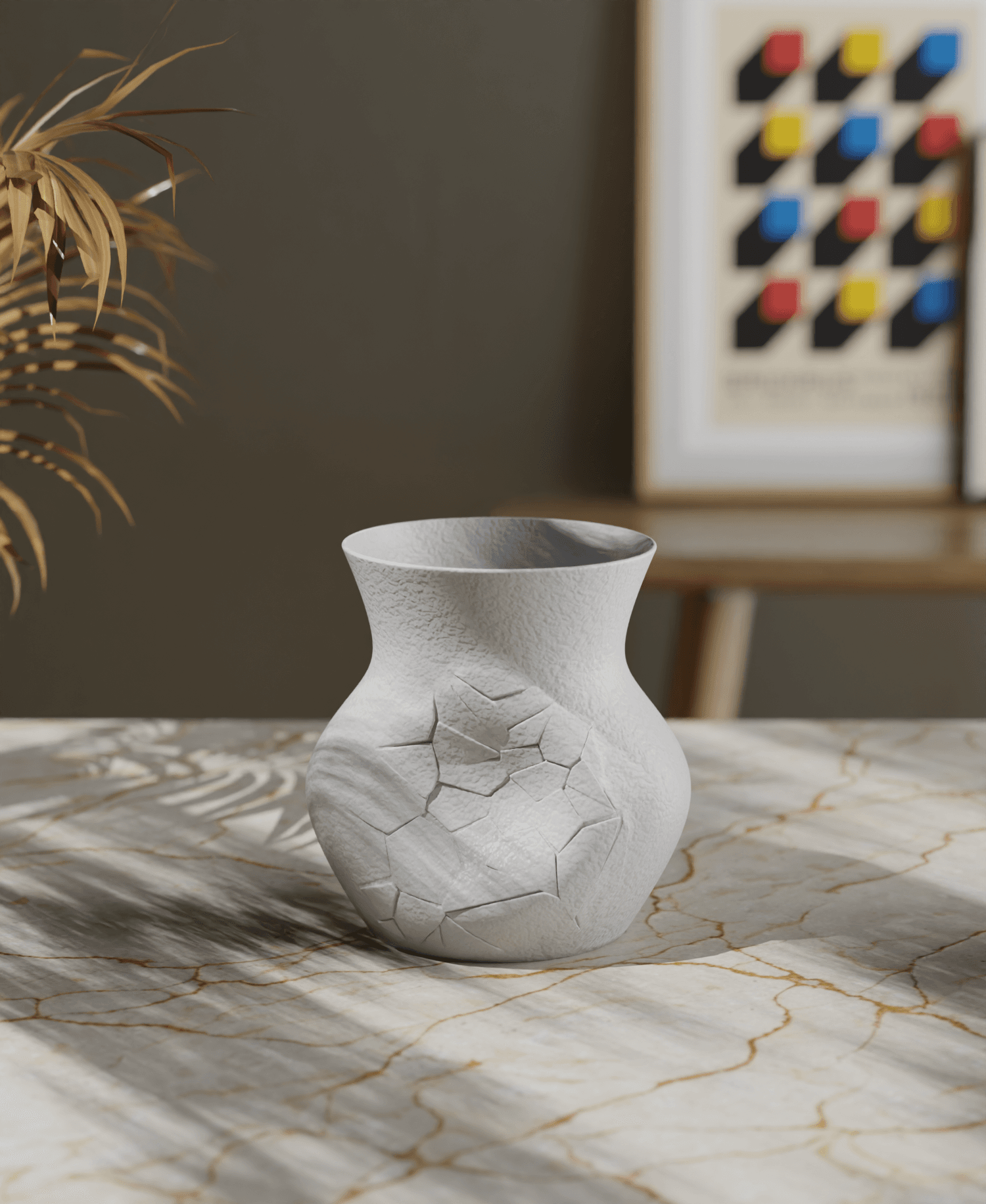 Shattered Pottery: An Artful Expression of Resilience 3d model