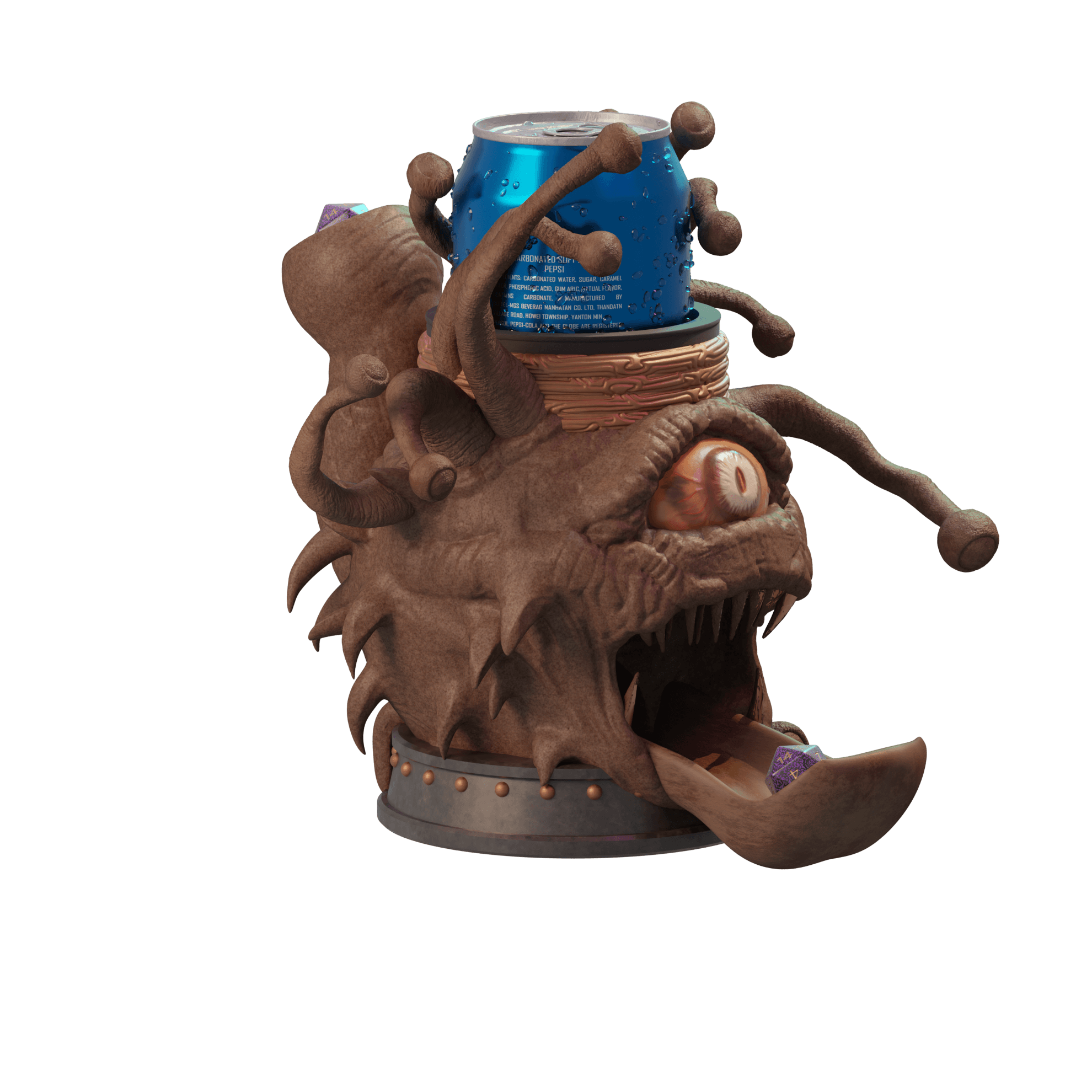 Beholder Dice Tower Mug  3d model