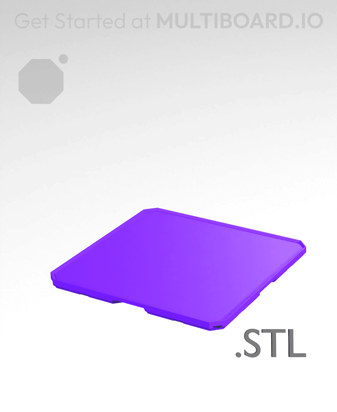 2x2x0·25 - Multibin Insert - STL Remixing File 3d model