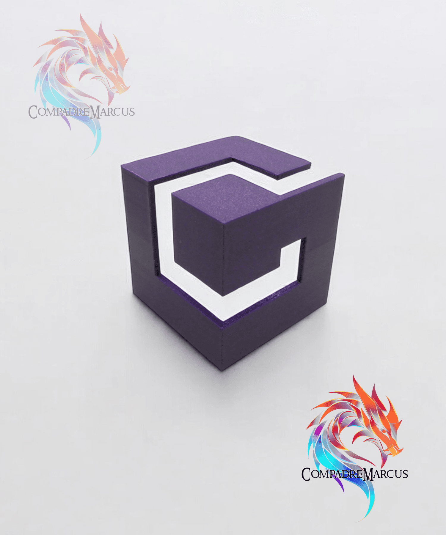 Gamecube Logo / Easy print / 3mf included 3d model