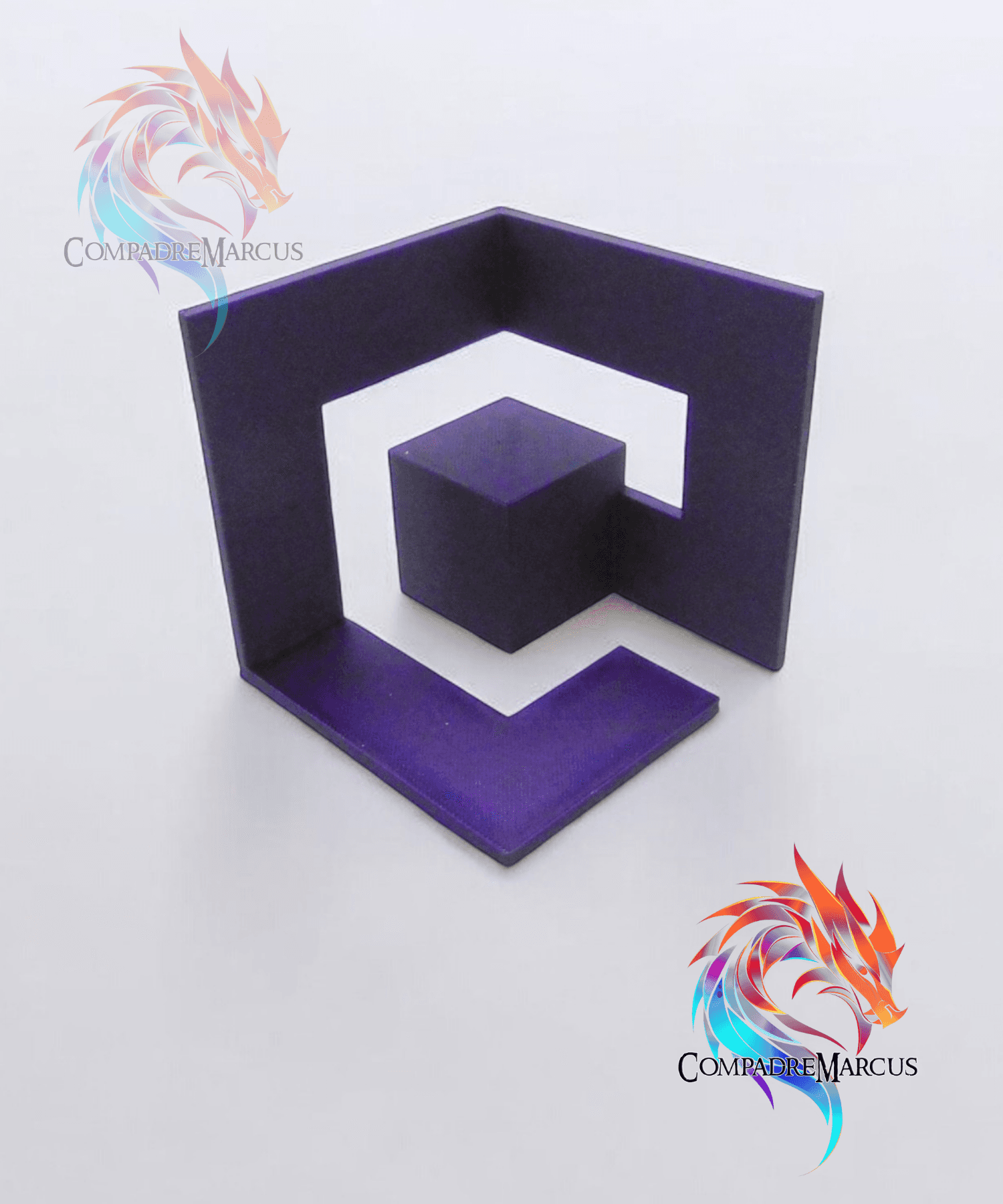 Gamecube Logo / Easy print / 3mf included 3d model