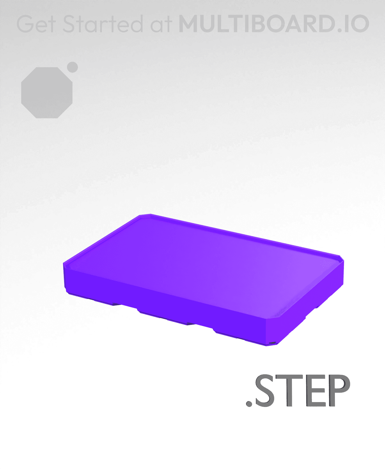 3x2x0·5 - Multibin Insert - STEP Remixing File 3d model