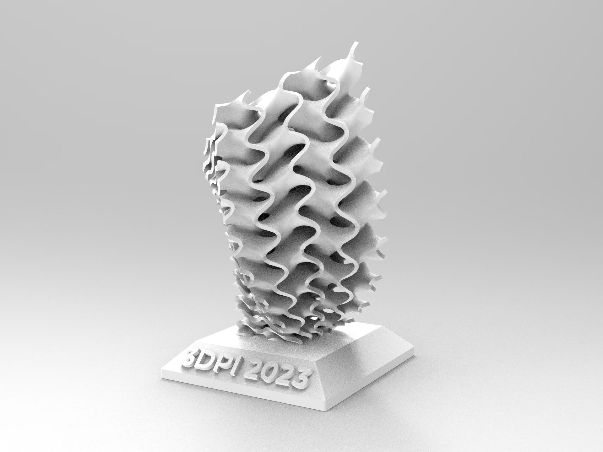 Gyroid Morph Trophy 3d model