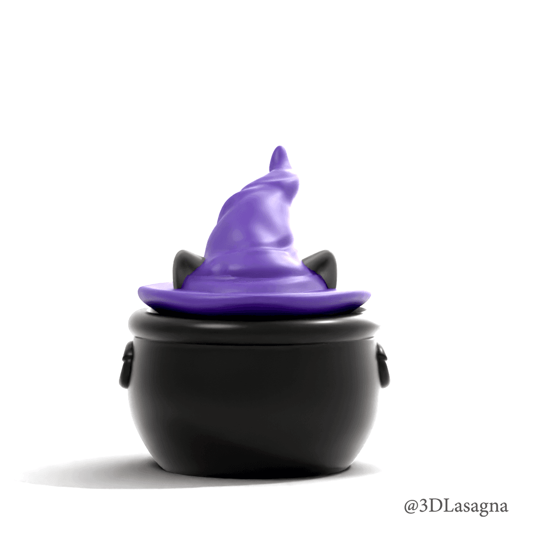 3DL Cauldron Cat 3d model