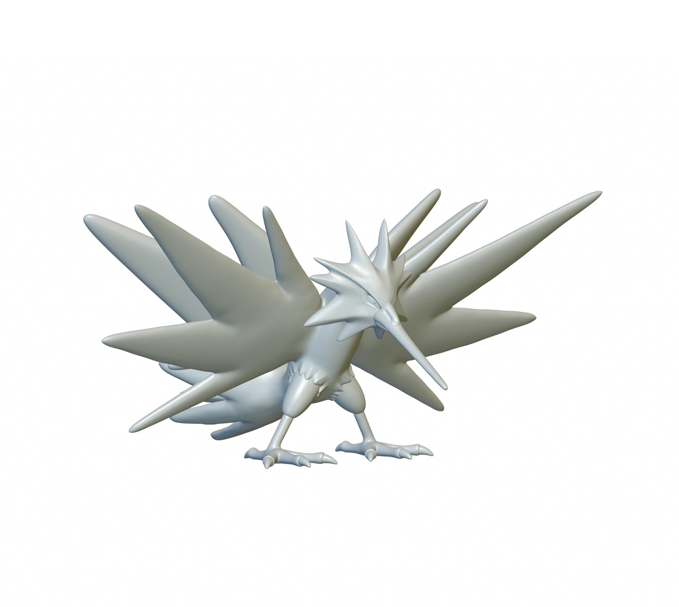 Pokemon Zapdos #145 - Optimized for 3D Printing 3d model