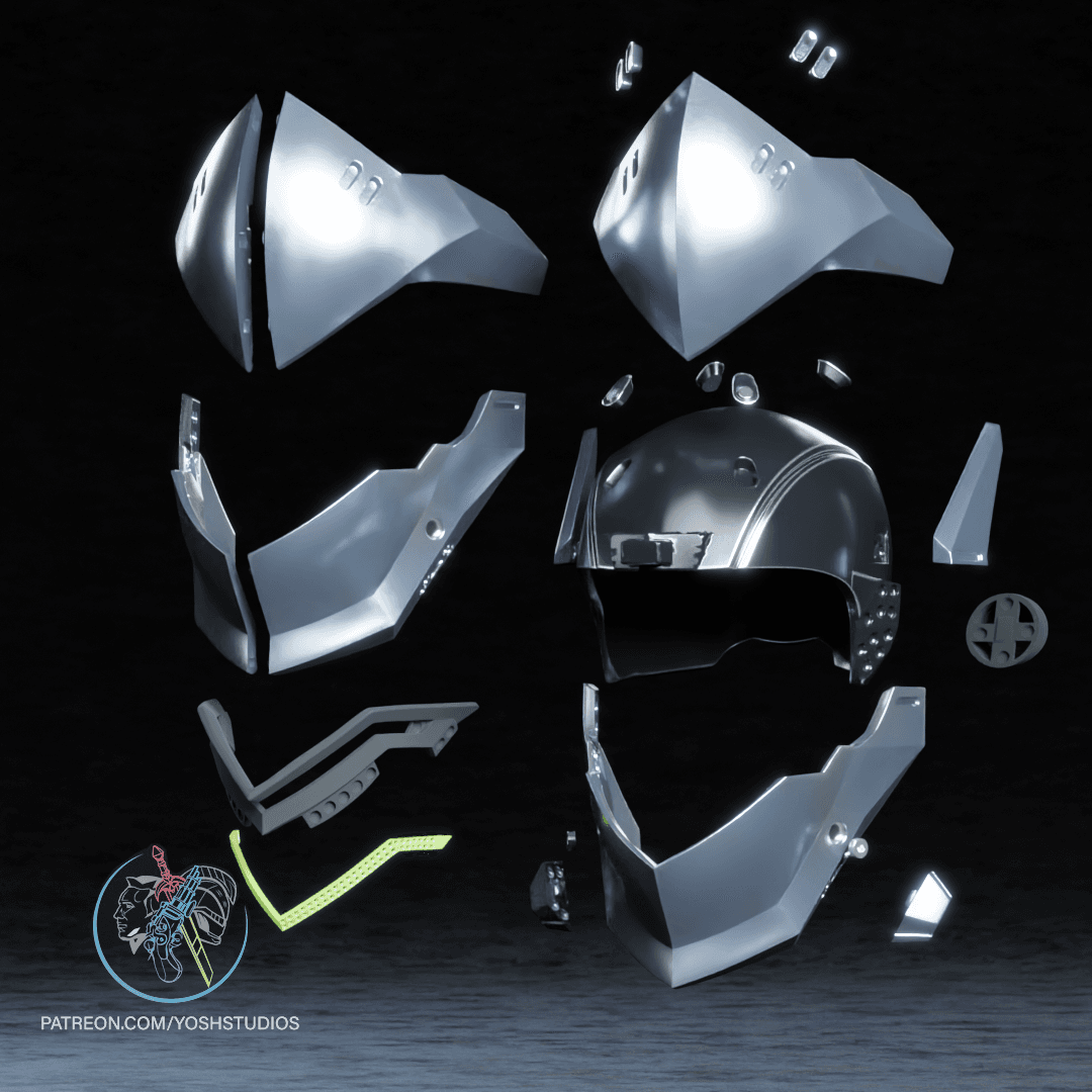 Genji Mask 3D Printer STL File 3d model