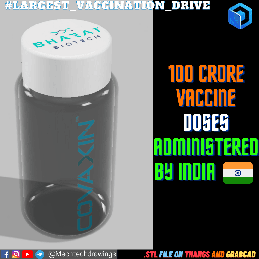 vaccine bottle .stl 3d model