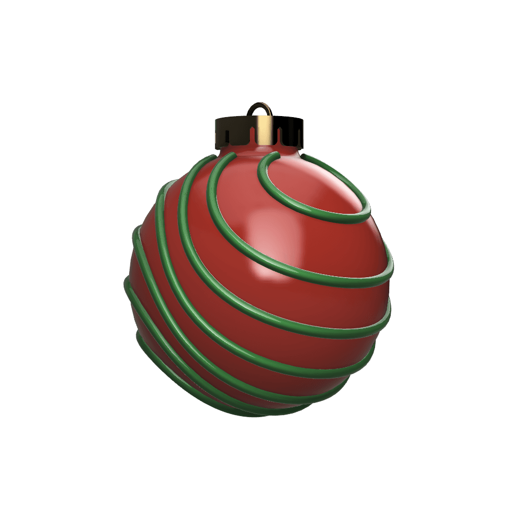 Swirl Lines Ornament v5.stl 3d model