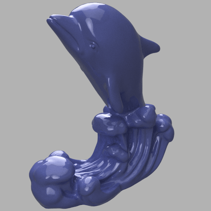 Dolphin wave little 3d model