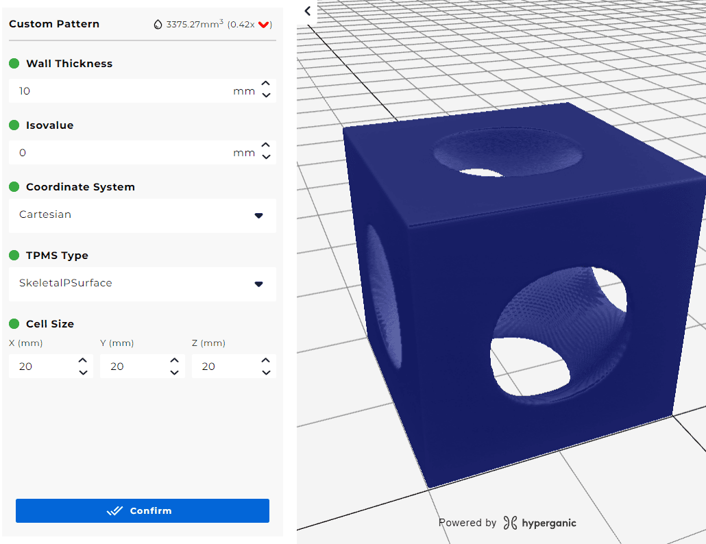 SKELETAL P SURFACE CELL 3d model