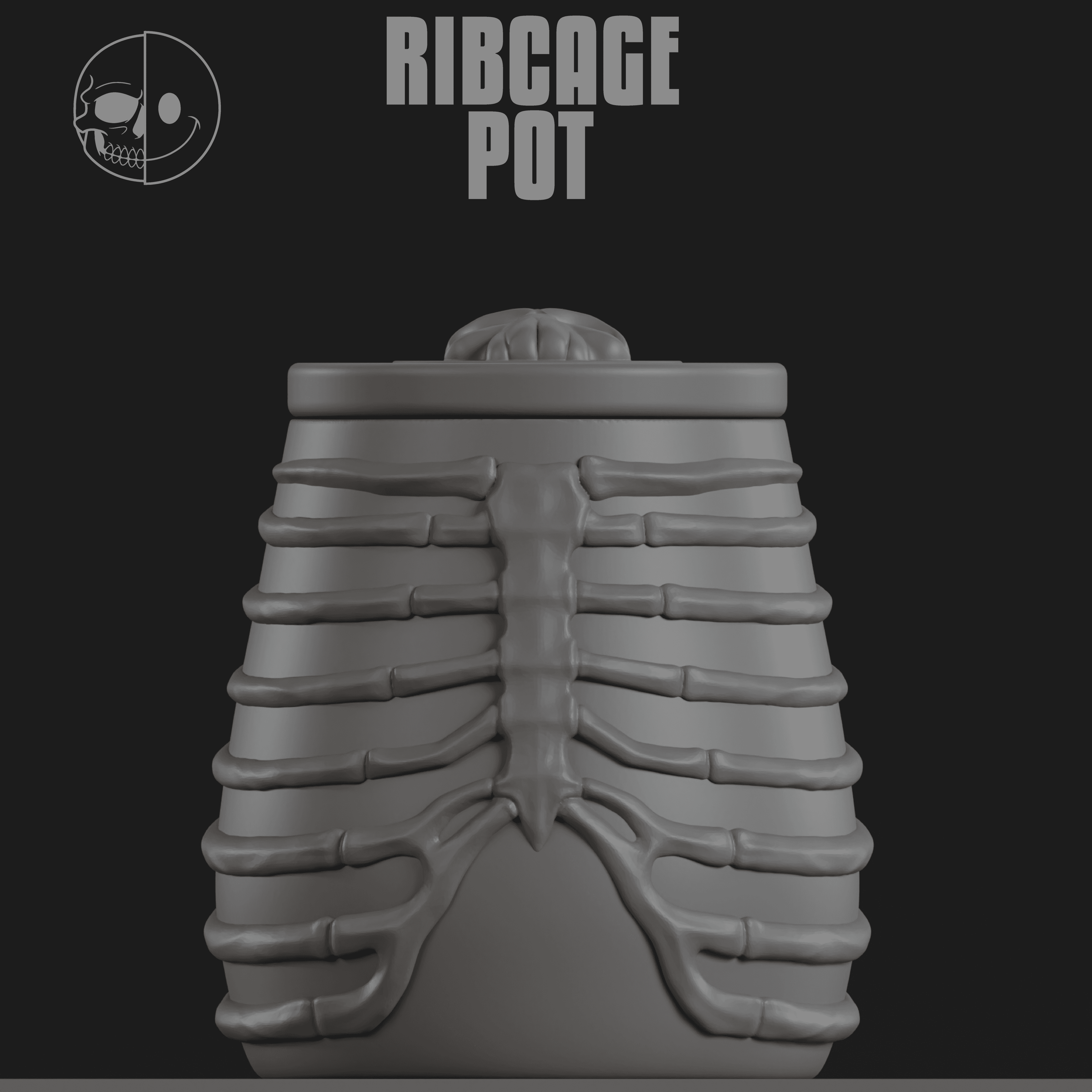 DEADNICE - RIBCAGE POT  3d model