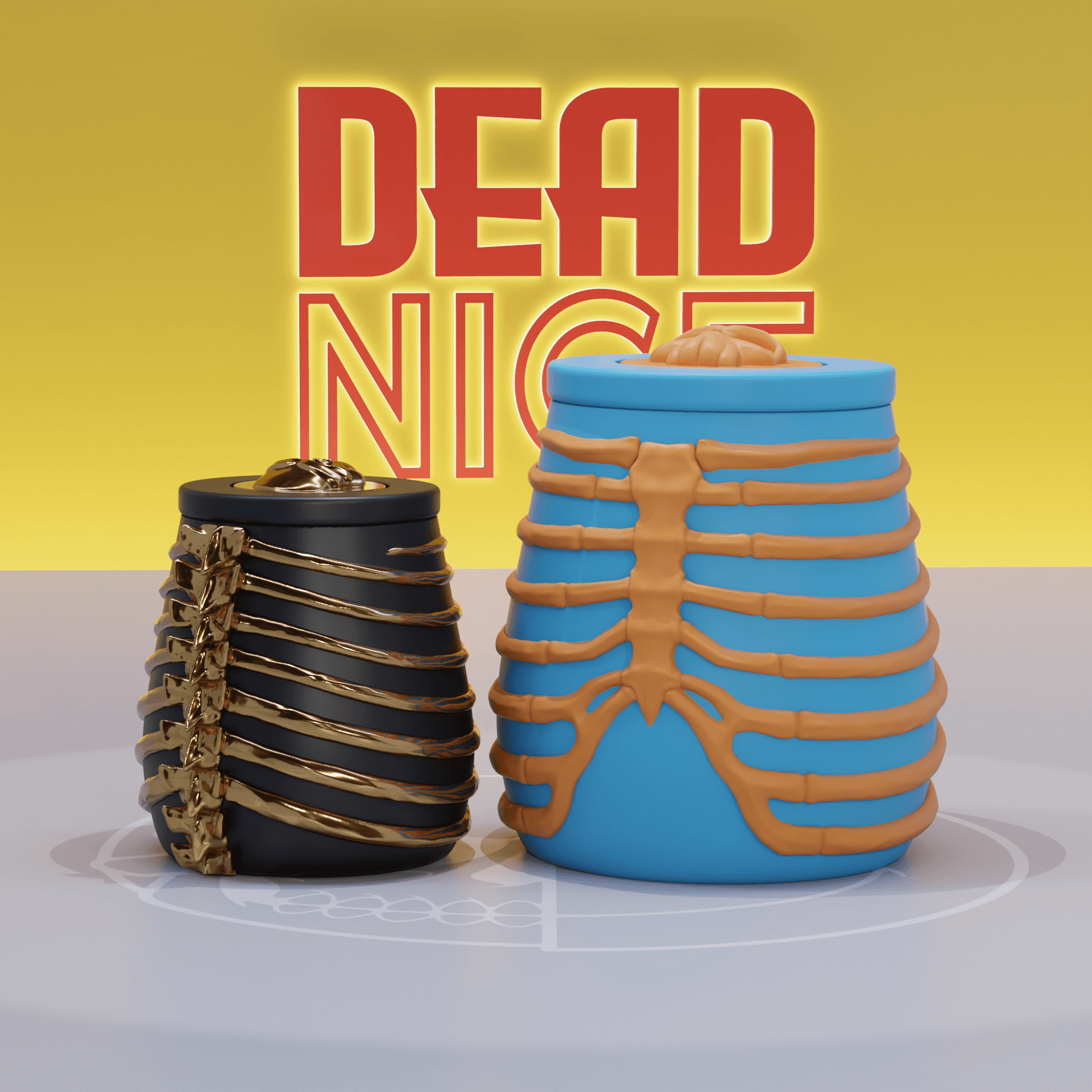 DEADNICE - RIBCAGE POT  3d model