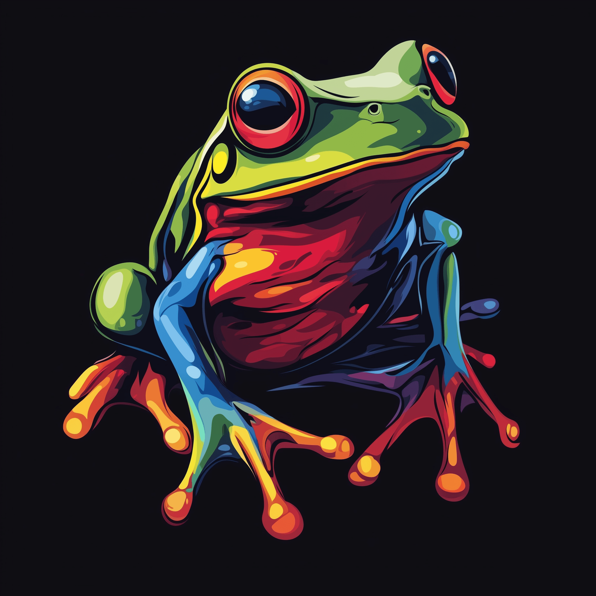 Frog Color Match 2_Front_240x240.stl 3d model